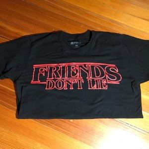 Black Stranger Things T shirt
